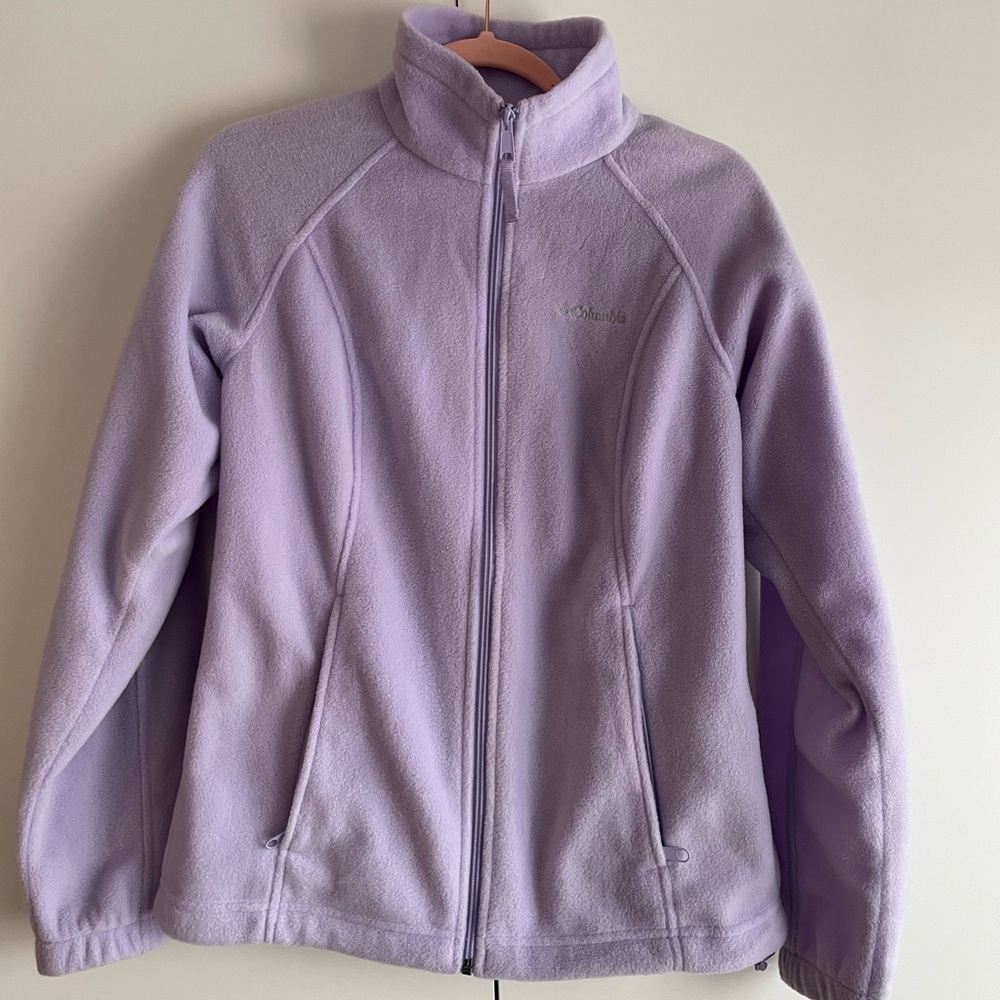 Columbia fleece purple zip up